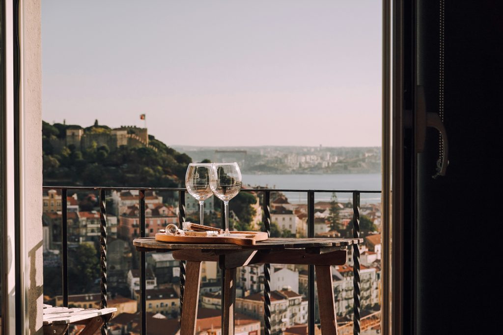 Romantic dinner setting