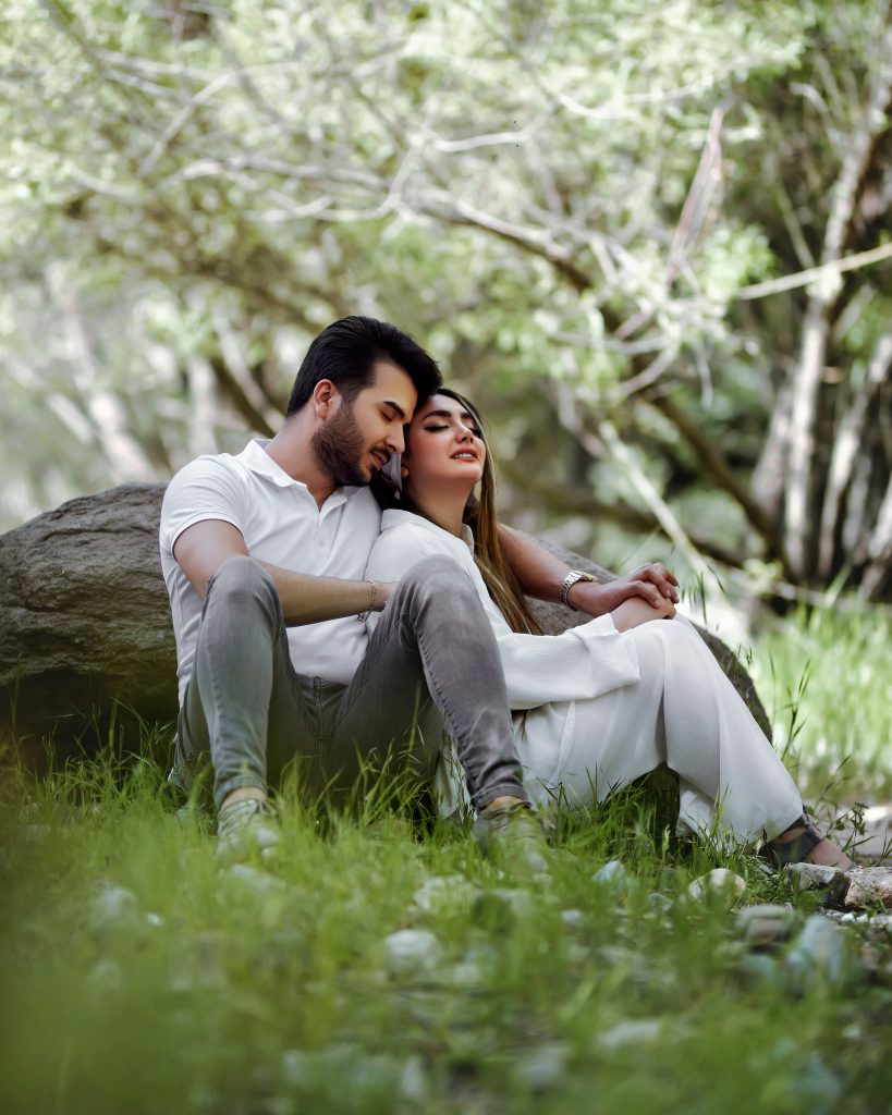 Couple relaxing together