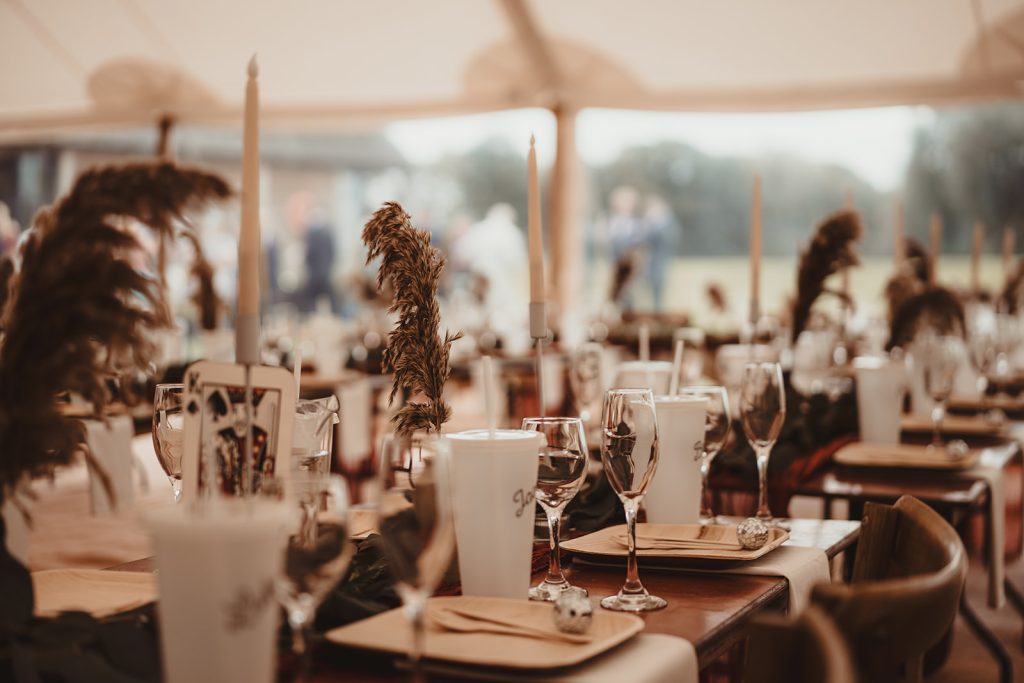 Marquee reception set up