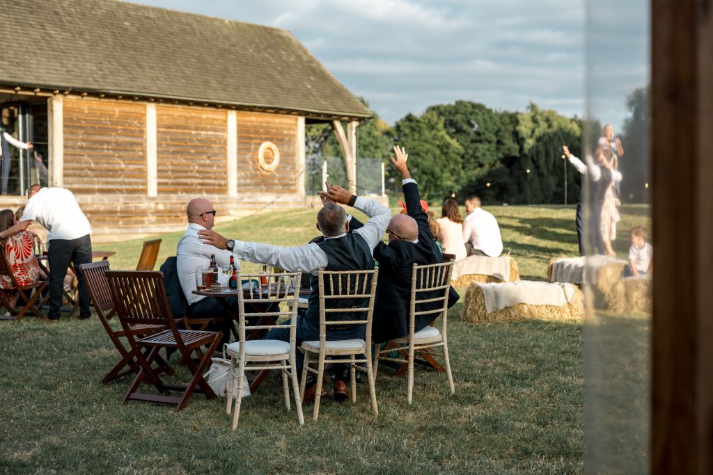 Guests relaxing in lounge seating