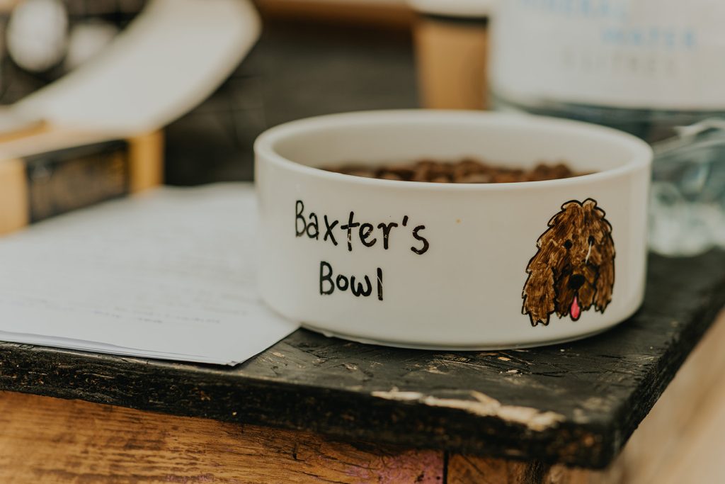 Personalised dog wedding accesories