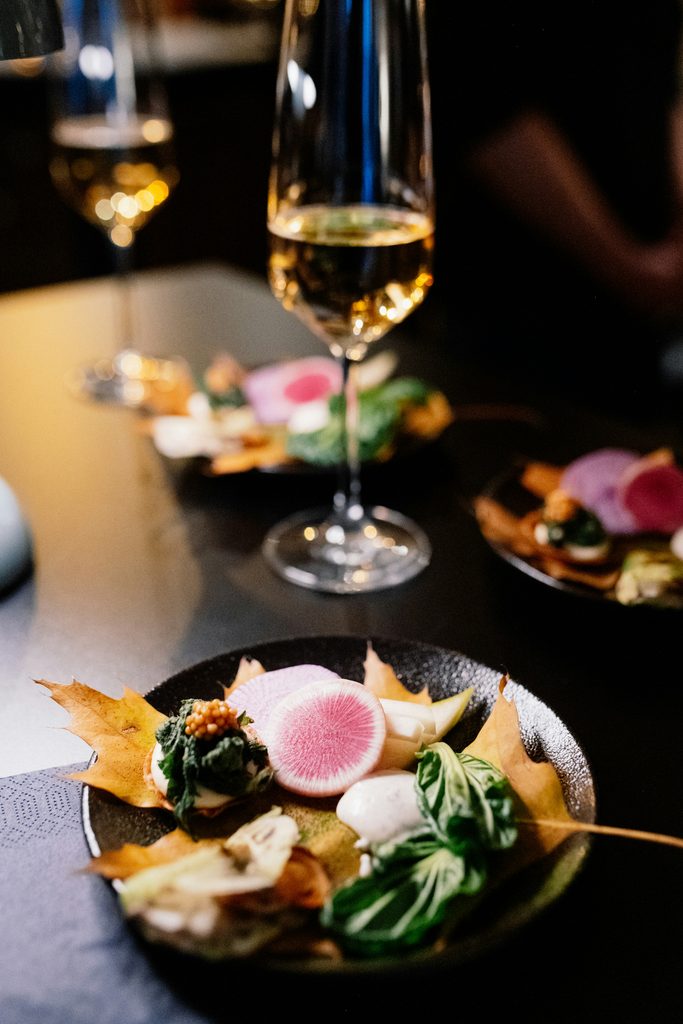 Elegant tasting plates